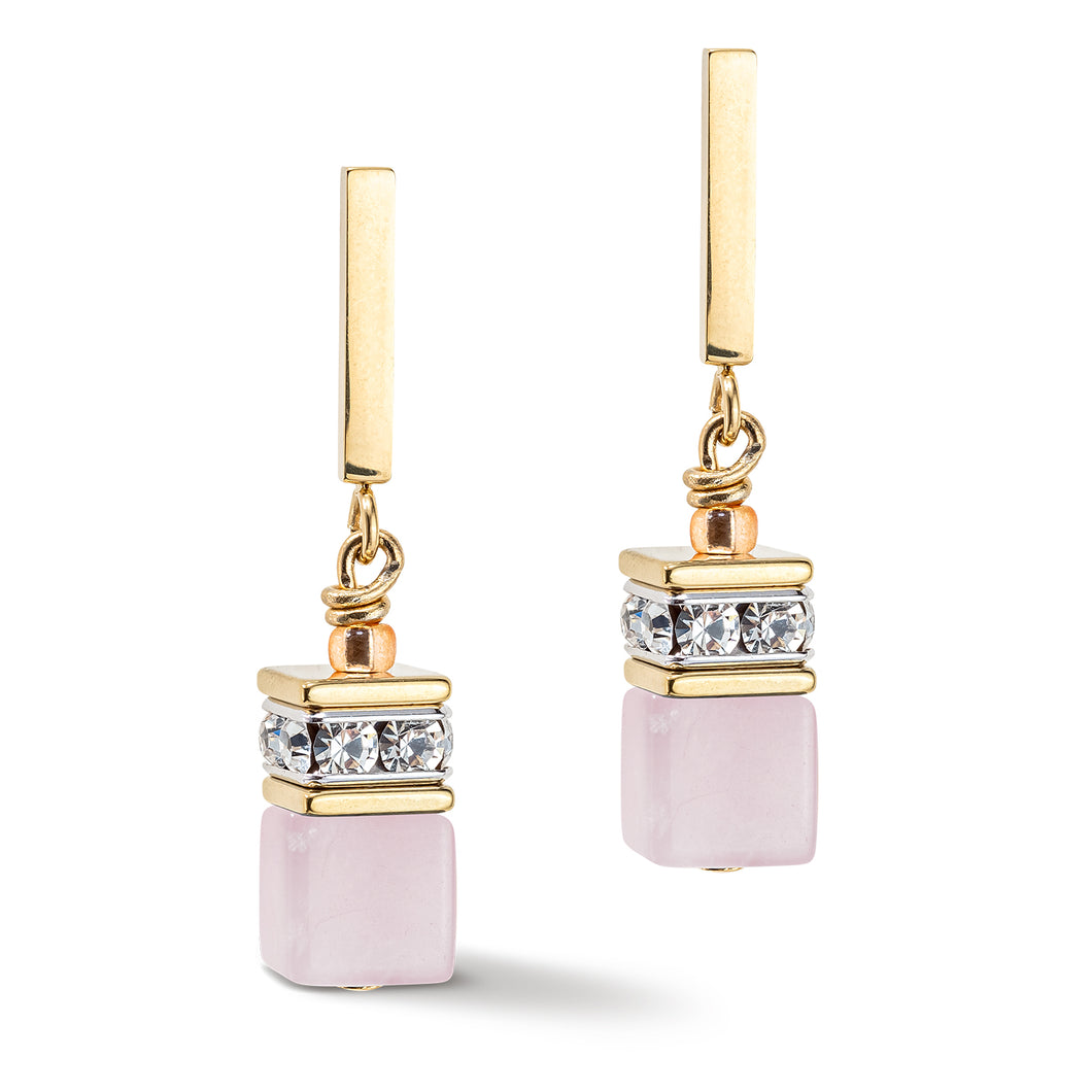 GeoCUBE® Iconic Precious Earrings Light Rose