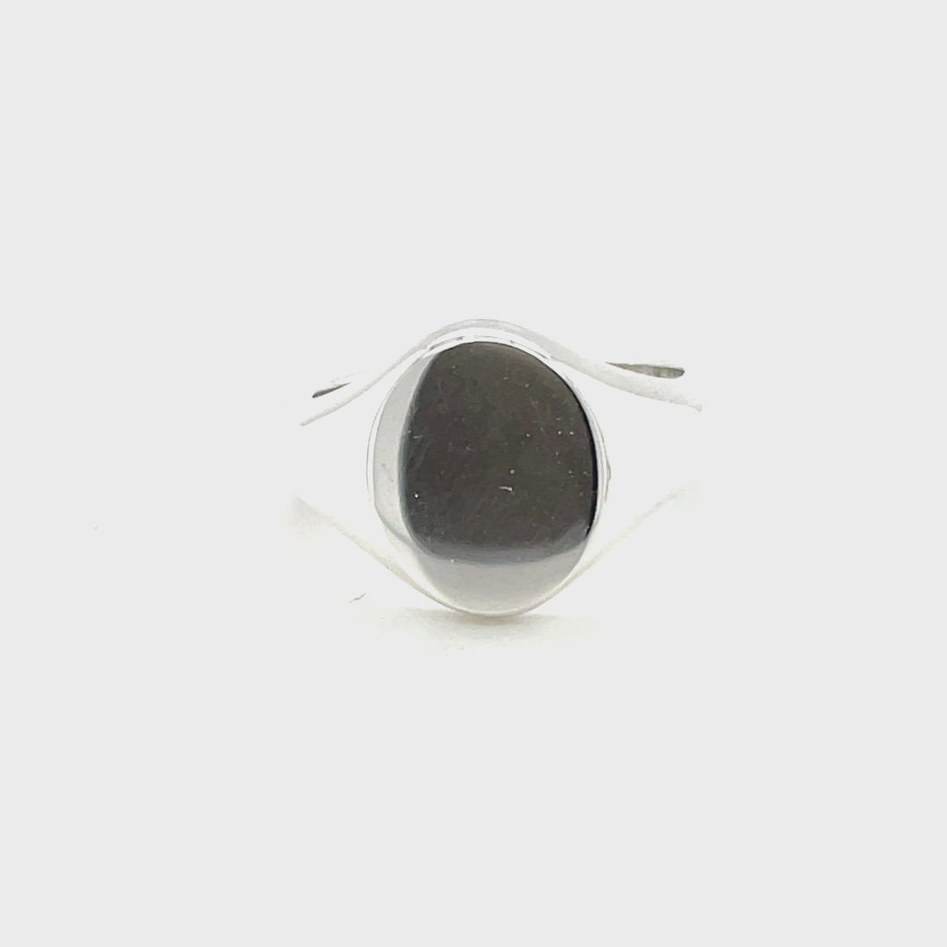 Sterling Silver Signet Ring 12.5x11mm