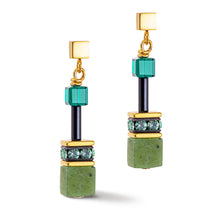 Load image into Gallery viewer, GeoCUBE® Iconic Precious Earrings Green
