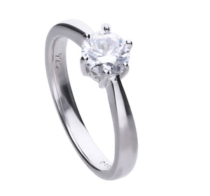 Claw Set 1ct Solitaire Zirconia Ring
