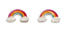 Load image into Gallery viewer, Enamel Rainbow Stud Earrings
