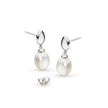 Load image into Gallery viewer, Pebble Pearl Droplet Earrings
