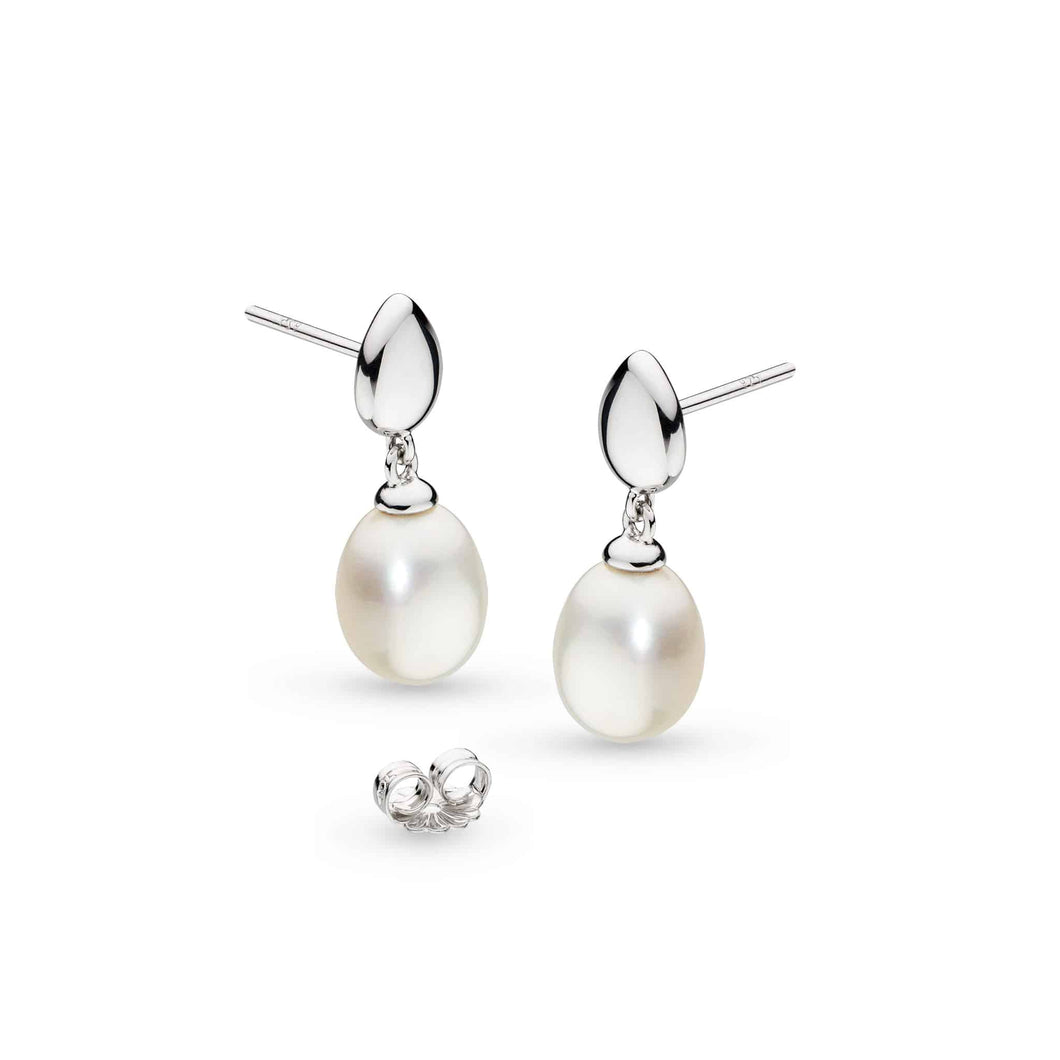 Pebble Pearl Droplet Earrings
