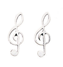 Load image into Gallery viewer, Treble Clef Stud Earrings
