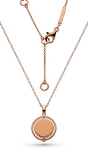 Load image into Gallery viewer, Revival Eclipse Rose Gold Round Spinner Necklace
