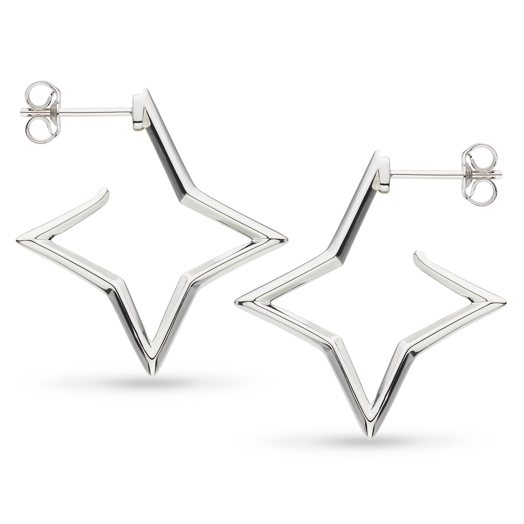 Revival Astoria Star Outline Hoop Earrings