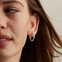 Load image into Gallery viewer, Revival Eclipse Outline Hoop Stud Earrings
