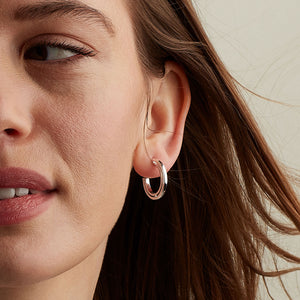 Revival Eclipse Outline Hoop Stud Earrings