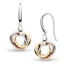 Load image into Gallery viewer, Bevel Trilogy Drop Earrings

