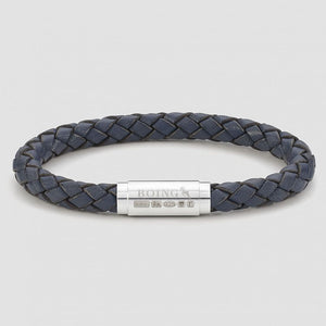 Blue Middy Leather Bracelet