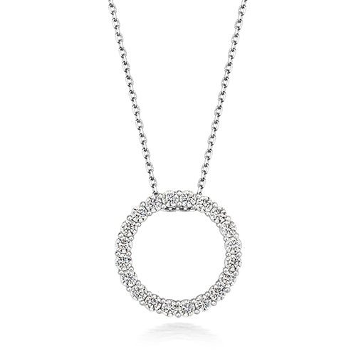Open Circle Pendant With Cubic Zirconia