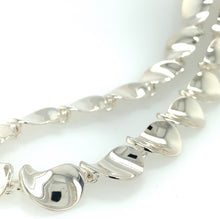 Load image into Gallery viewer, Silver Curled Teardrop Necklace
