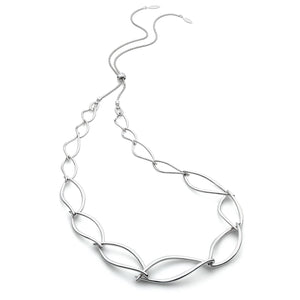 Entwine Twine Twist Statement Toggle Necklace