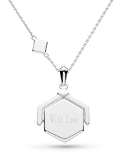 Load image into Gallery viewer, Revival Deco Hexagonal Spinner Necklace
