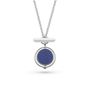 Revival Eclipse Equinox Lapis T-Bar Style Spinner Necklace