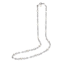 Load image into Gallery viewer, Revival Astoria Figaro Pearl Chain Link Multi Wear Station Necklace
