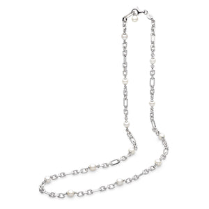 Revival Astoria Figaro Pearl Chain Link Multi Wear Station Necklace