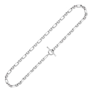 Revival Astoria Figaro Chain Link T-bar Necklace