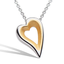 Load image into Gallery viewer, Desire Love Story Gold Heart Necklace
