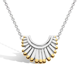 Essence Radiance Golden Small Fan Necklace
