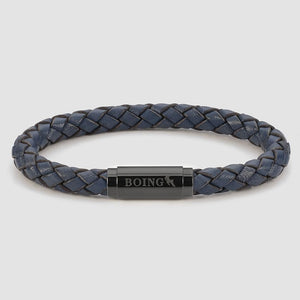 Blue Middy Leather Bracelet