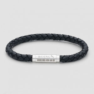 Black Skinny Leather Bracelet