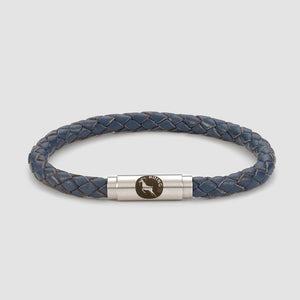 Blue Skinny Leather Bracelet