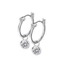 Load image into Gallery viewer, White Topaz Drop Earrings
