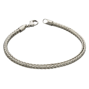 Stainless Steel Plaited Fox Chain Bracelet