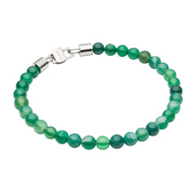 Load image into Gallery viewer, Green Agate Beaded Bracelet
