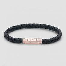 Load image into Gallery viewer, Black Skinny Leather Bracelet
