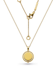 Load image into Gallery viewer, Revival Eclipse Gold Round Spinner Necklace

