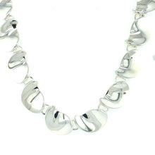 Load image into Gallery viewer, Silver Curled Teardrop Necklace
