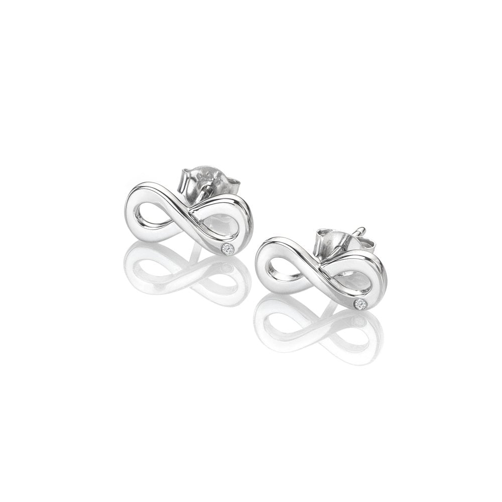 Diamond Amulet Infinity Earrings