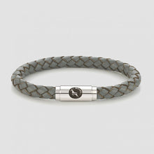 Load image into Gallery viewer, Grey Middy Leather Bracelet
