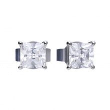 Load image into Gallery viewer, Princess Cut CZ Stud Earrings
