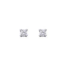 Load image into Gallery viewer, Solitaire Stud Earrings 2mm
