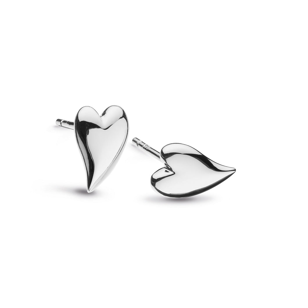 Desire Kiss Mini Heart Stud Earrings