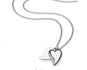 Desire Love Duet Large Heart Necklace