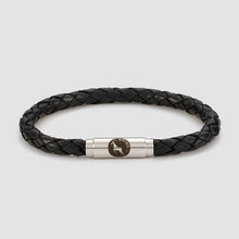 Load image into Gallery viewer, Black Skinny Leather Bracelet
