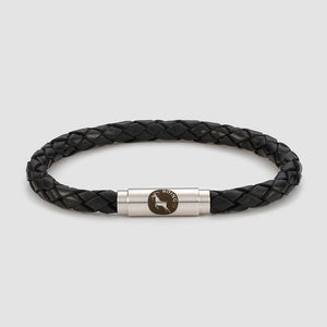 Black Skinny Leather Bracelet