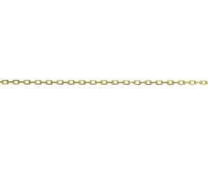 9ct Yellow Gold Angle Filed Trace Chain