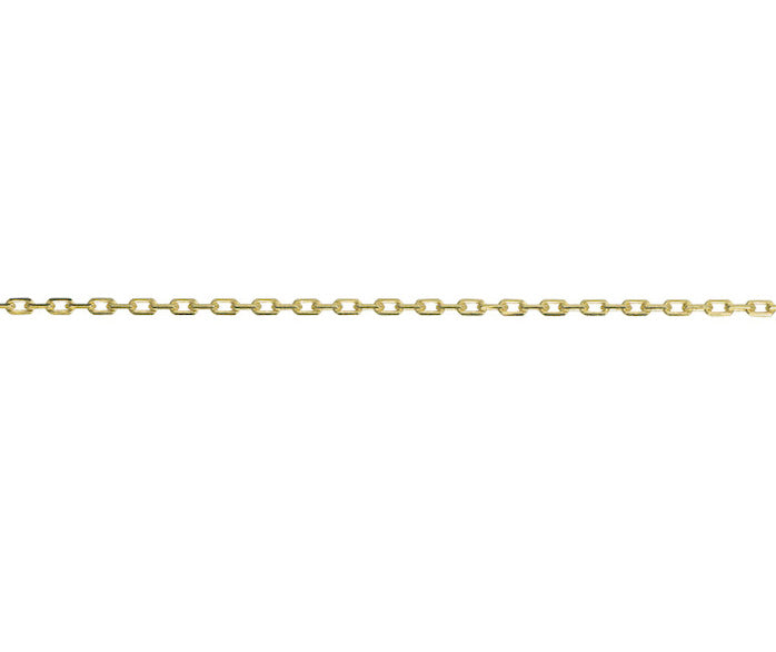 9ct Yellow Gold Angle Filed Trace Chain