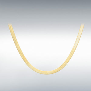 9ct Yellow Gold Herringbone Necklace