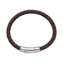 Load image into Gallery viewer, Daddy And Me Brown Leather Bracelets
