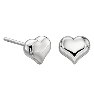 Freya – Medium Heart Stud Earrings