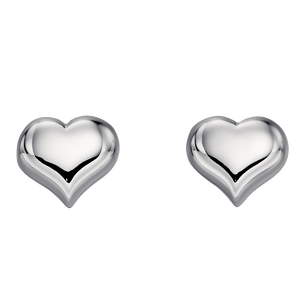 Freya – Medium Heart Stud Earrings