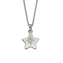Load image into Gallery viewer, Silver North Star Necklace
