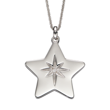 Load image into Gallery viewer, Silver North Star Necklace

