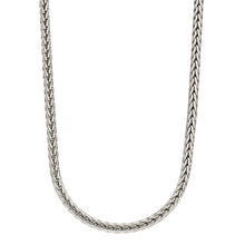 Load image into Gallery viewer, Stainless Steel Plaited Fox Chain Necklace
